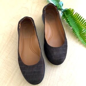 Samuel Hubbard Brown Suede Ballet Flats